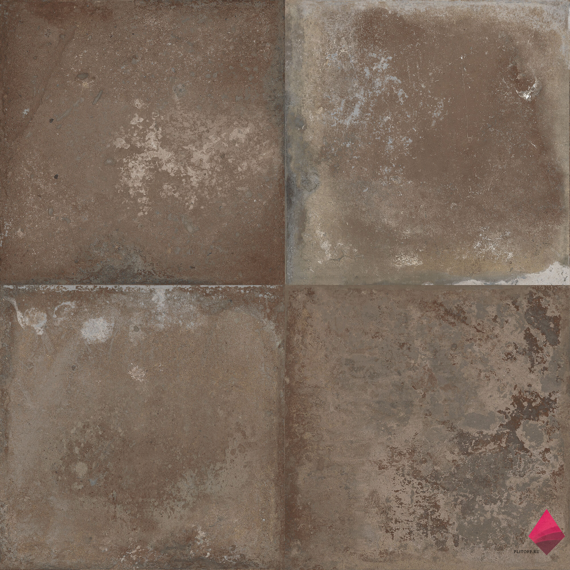 FS STORIA COAL-4 22,3X22,3X0,9 Коричневая плитка под глину