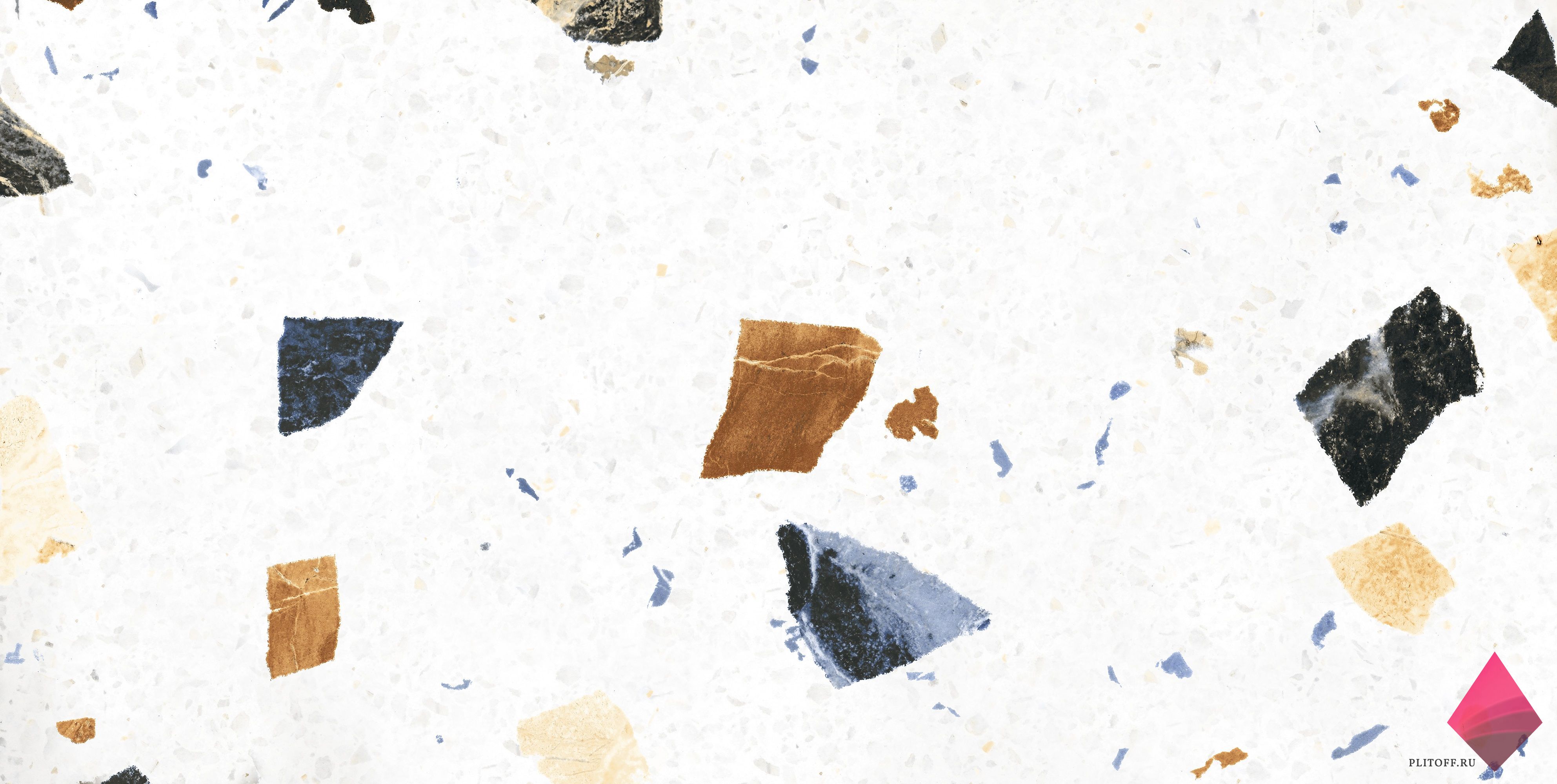 Felice Bianco Matt+Carving 60×120 Керамогранит терраццо