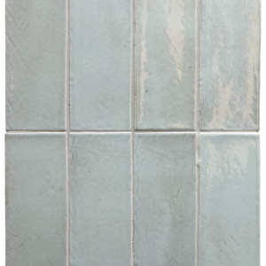 Голубая плитка под кирпич