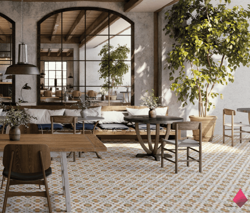 Напольная плитка с рисунком