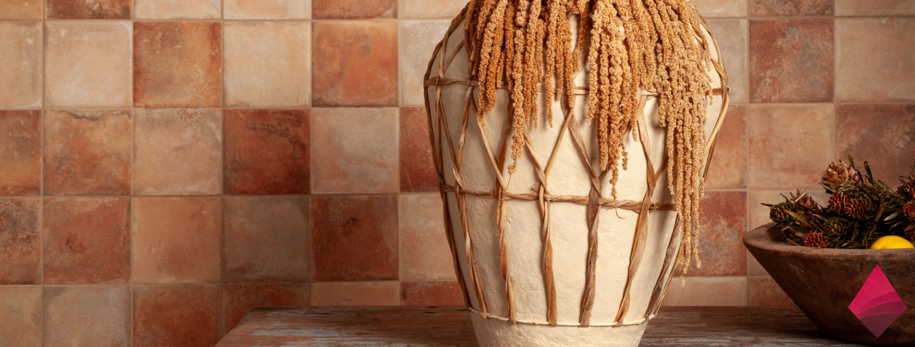 Плитка под старину в интерьере