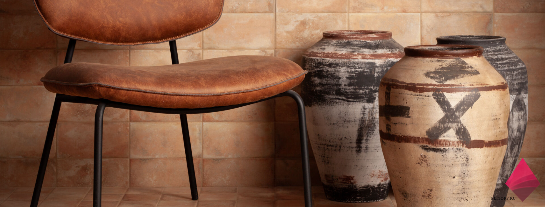 Плитка цвета глины