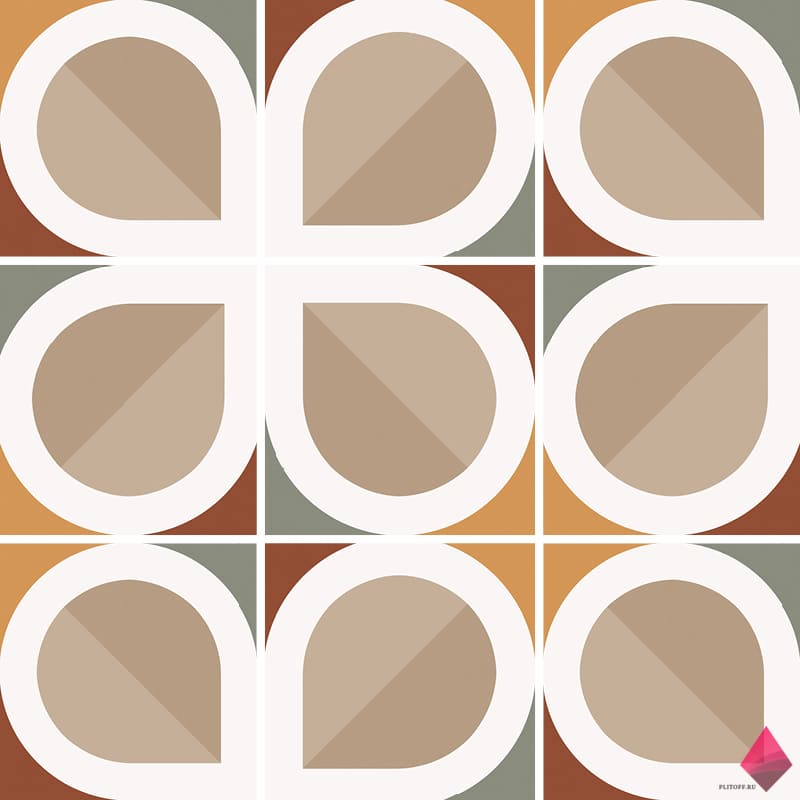 Разноцветная плитка 20 20