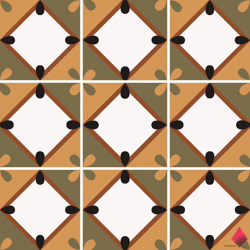 Ковер из плитки для пола