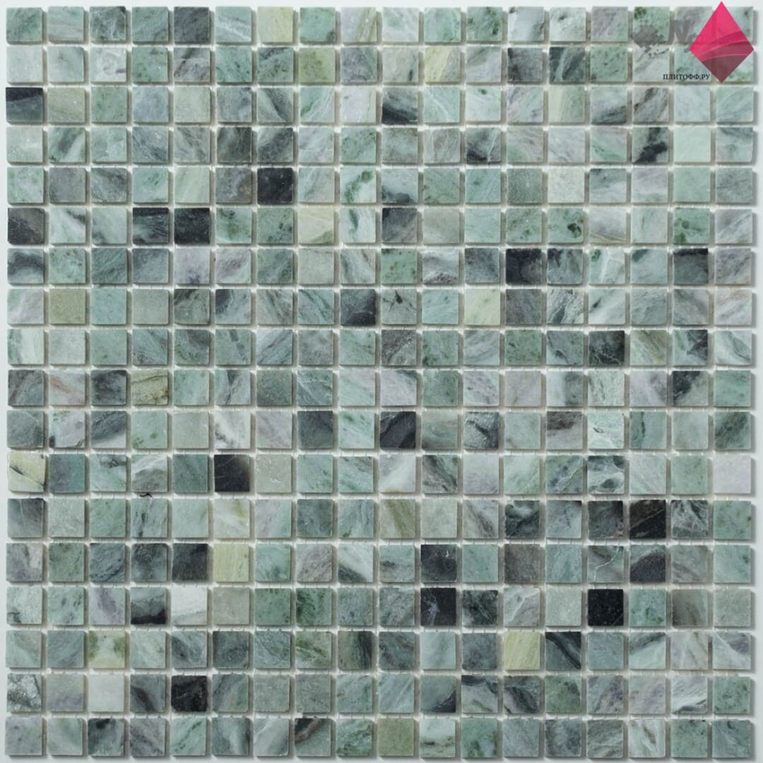 KP-762 Мозаика зеленый мрамор