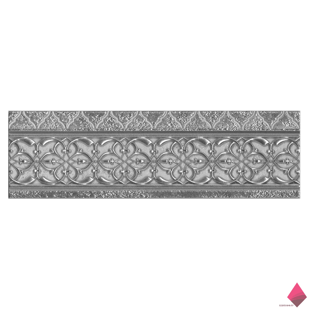 alhambra silver cenefa Настенный бордюр для ванной