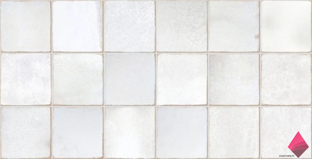 deco amaris clay Белая плитка квадратиками