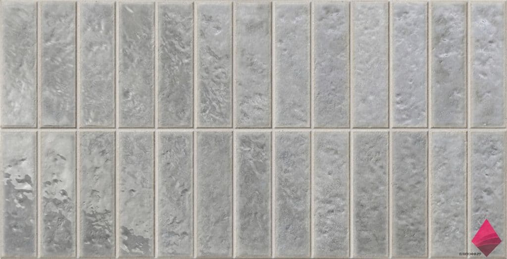 deco river grey Серая плитка под кирпич