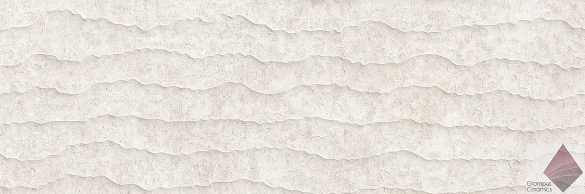 Porcelanosa Contour White 33.3×100 плитка 3d эффект