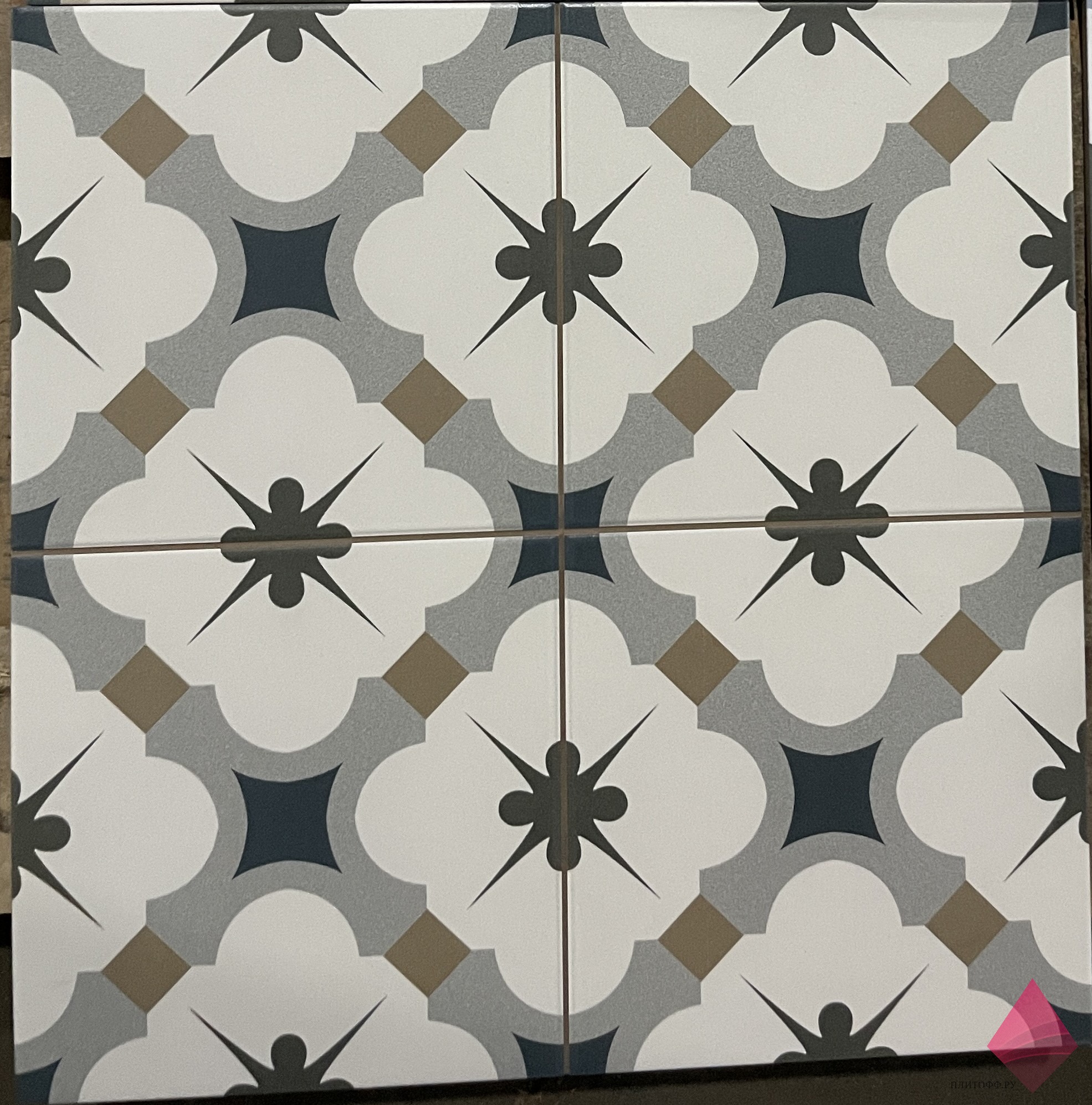 grace grey 45×45 Напольная плитка с рисунком