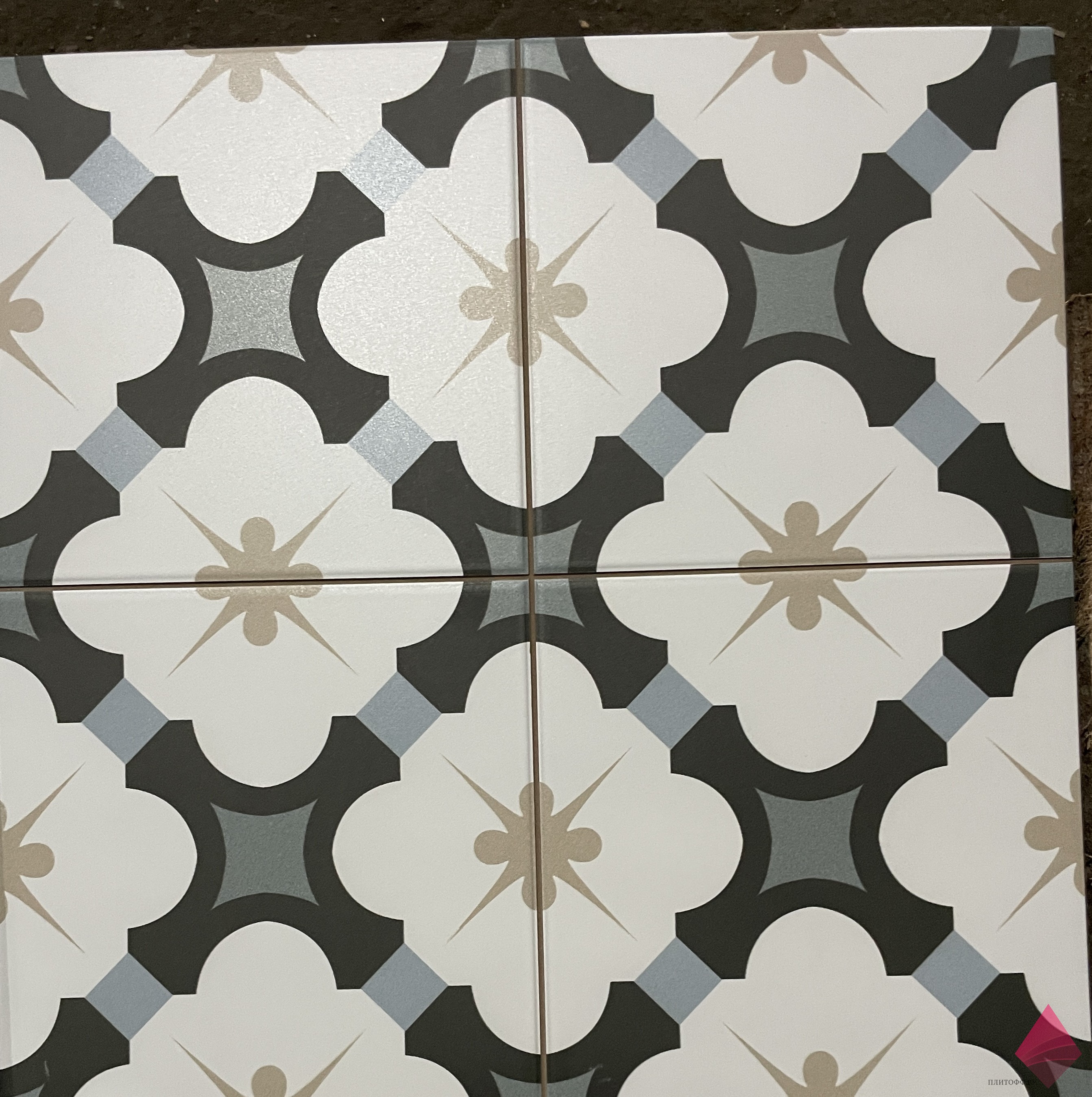 grace midnight 45×45 Разноцветный керамогранит для пола