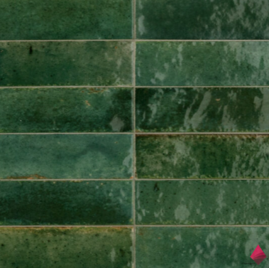 lume green 6×24 Зеленая плитка под кирпич